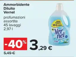 Carrefour Ammorbidente Diluìto Vernel offerta