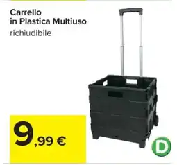 Carrefour Carrello in Plastica Multiuso offerta