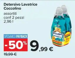 Carrefour Detersivo Lavatrice Coccolino offerta