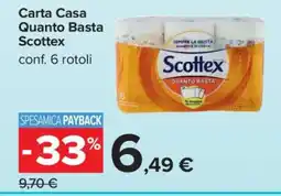 Carrefour Carta Casa Quanto Basta Scottex offerta