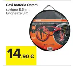 Carrefour Cavi batteria Osram offerta