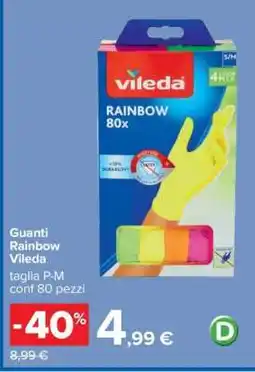 Carrefour Guanti Rainbow Vileda offerta