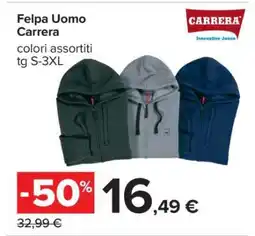 Carrefour FELPA UOMO CARRERA offerta