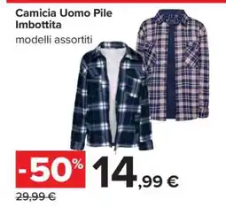 Carrefour Camicia Uomo Pile Imbottita offerta