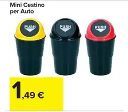 Carrefour Mini Cestino per Auto offerta