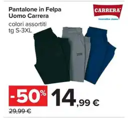 Carrefour Pantalone in Felpa Uomo Carrera offerta