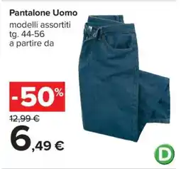 Carrefour PANTALONE UOMO offerta