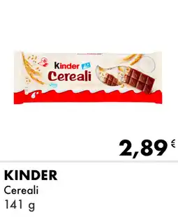 Iper Tosano KINDER Cereali offerta