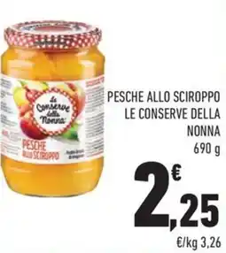 Conad Margherita Pesche allo sciroppo le conserve della NONNA offerta