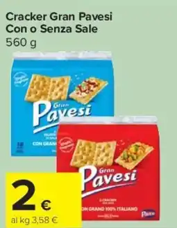 Carrefour Express Cracker Gran Pavesi Con o Senza Sale offerta