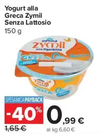 Carrefour Express Yogurt alla Greca Zymil Senza Lattosio offerta