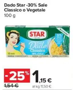 Carrefour Express Dado Star -30% Sale Classico o Vegetale offerta