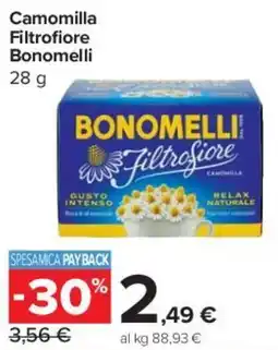 Carrefour Express Camomilla Filtrofiore Bonomelli offerta