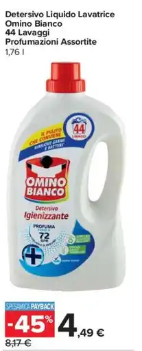 Carrefour Express Detersivo Liquido Lavatrice Omino Bianco offerta