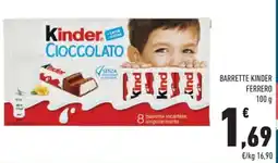 Conad Margherita Barrette KINDER FERRERO offerta