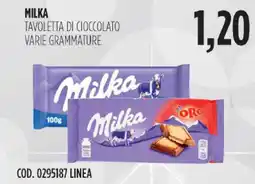 Carico Cash & Carry Milka tavoletta di cioccolato varie grammature offerta