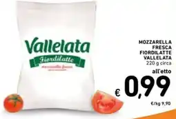 Spazio Conad Mozzarella fresca fiordilatte VALLELATA circa offerta