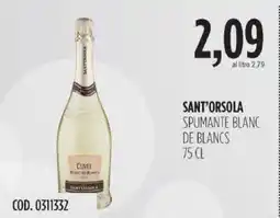 Carico Cash & Carry Sant'orsola spumante blanc de blancs offerta