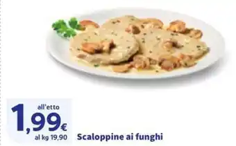 Scaloppine ai funghi