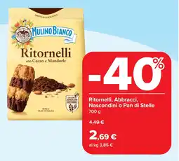 Carrefour Ritornelli, Abbracci, Nascondini o Pan di Stelle offerta
