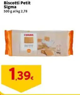Sigma Biscotti Petit Sigma offerta