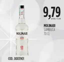 Carico Cash & Carry Molinari sambuca offerta