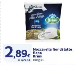 Sigma Mozzarella fior di latte fieno Brimi offerta
