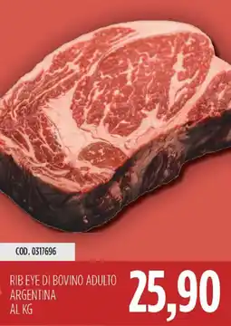 Carico Cash & Carry Rib eye di bovino adulto argentina offerta
