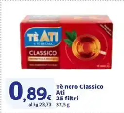 Sigma Tè nero Classico Ati 25 filtri offerta