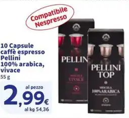 Sigma 10 Capsule caffè espresso Pellini vivace offerta