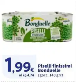 Sigma Piselli finissimi BonduelBonduelle PISELLI e offerta