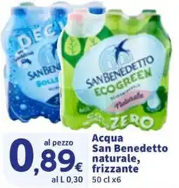 Sigma Acqua San Benedetto naturale, frizzante offerta