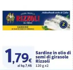 Sigma Sardine in olio di semi di girasole Rizzoli offerta