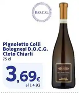 Sigma Pignoletto Colli Bolognesi D.O.C.G. Cleto Chiarli offerta