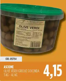 Carico Cash & Carry Ascione olive verdi greche gioconda offerta