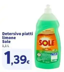 Sigma Detersivo piatti limone Sole offerta