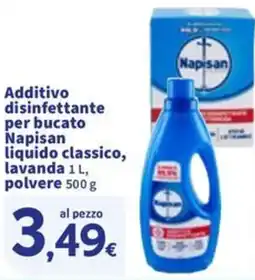 Sigma Additivo disinfettante per bucato Napisan lavanda , polvere offerta