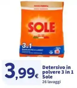 Sigma Detersivo in polvere 3 in 1 Sole offerta