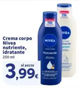 Sigma Crema corpo Nivea nutriente, idratante offerta