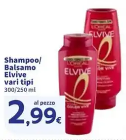 Sigma Shampoo/ Balsamo Elvive offerta