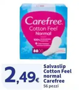 Sigma Salvaslip Cotton Feel normal Carefree 56 pezzi offerta