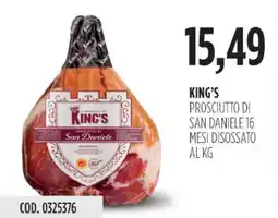 Carico Cash & Carry King's prosciutto di san daniele 16 mesi disossato offerta