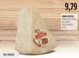 Carico Cash & Carry Gran castelli formaggio duro da tavola 1/16 di forma offerta