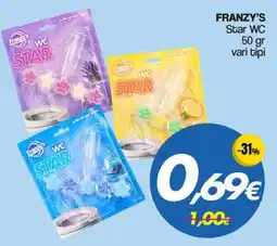 Franzy's FRANZY'S Star WC offerta