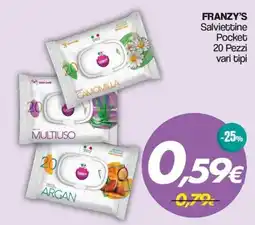 Franzy's FRANZY'S Salviettine Pocket offerta