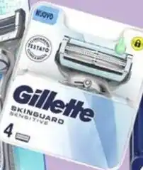 Franzy's GILLETTE 4 Ricariche Skinguard offerta