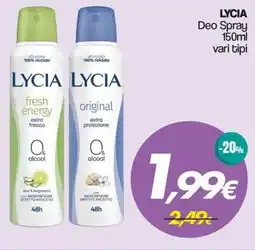Franzy's LYCIA Deo Spray offerta