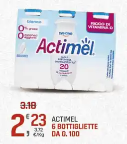 Supermercati Dok Actimel 6 bottigliette offerta