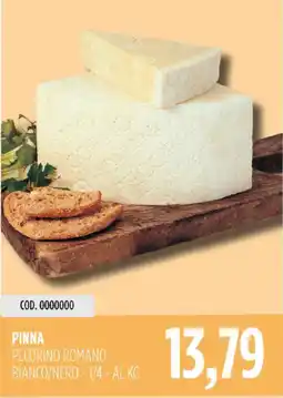 Carico Cash & Carry Pinna pecorino romano bianco/nero-1/4 offerta