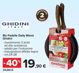 Carrefour Bis Padelle Daily Wood Ghidini offerta